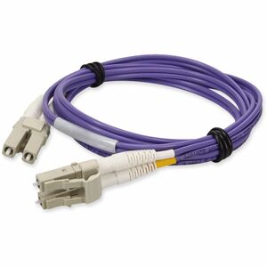 AddOn 5m LC to LC Purple OM1 Duplex OFNR (Riser-Rated) MMF Fiber Patch Cable