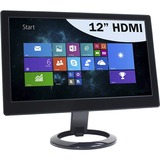 DoubleSight Displays DS-12H 12" Class WXGA LCD Monitor - Black - TAA Compliant