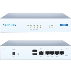 Sophos XG 85w Network Security/Firewall Appliance - 4 Port - 1000Base-T - Gigabit Ethernet - Wireless LAN IEEE 802.11a/b/g/n - 4 x RJ-45 - Rack-mountable, Desktop