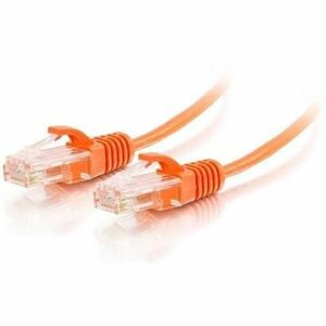 Quiktron Q-Series 28 AWG CAT6 Patch Cable, Orange, 3 FT