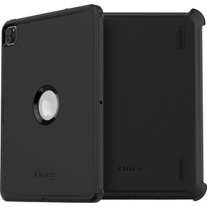 OtterBox Defender Series Pro Rugged Carrying Case (Holster) for 12.9" Apple iPad Pro (3rd Generation), iPad Pro (2nd Generation), iPad Pro (4th Generation), iPad Pro (5th Generation), iPad Pro (6th Generation) Tablet - Black - Drop Resistant, Scrape Resistant, Lint Resistant Port, Dust Resistant Port, Bacterial Resistant, Dirt Resistant Port, Bump Resistant, Scratch Resistant, Damage Resistant - Synthetic Rubber Body - Holster - 9.3" Height x 1.1" Width x 11.9" Depth