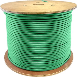 AddOn 1000ft Non-Terminated Green CAT 5E Shielded PVC Bulk Cable