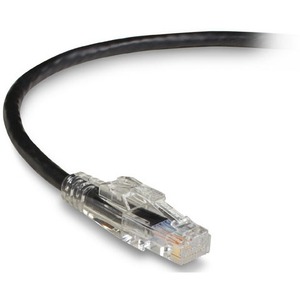 Black Box GigaTrue 3 Cat.6 UTP Patch Network Cable - 15 ft Category 6 Network Cable for Patch Panel, Wallplate, Network Device - First End: 1 x RJ-45 Network - Male - Second End: 1 x RJ-45 Network - Male - 1 Gbit/s - Patch Cable - Gold Plated Contact - CM - 24 AWG - Black - 1 Each