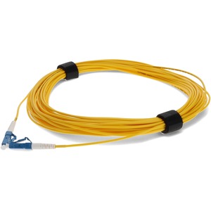 AddOn 38m LC to LC Yellow OS2 Simplex OFNR (Riser-Rated) SMF Fiber Patch Cable