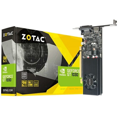 [34GeGT1030-2-ZOTAC] Zotac graphics card NVIDIA GeForce GT 1030 2 GB GDDR5