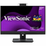 ViewSonic VG2757V-2K 27 Inch 1440p Video Conference Docking Monitor with Windows Hello Compatible IR Webcam, Advanced Ergonomics, and 90W USB C for Home and Office