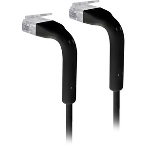 Ubiquiti Ethernet Patch Cable - 11.81" Category 6 Network Cable for Network Device - First End: 1 x RJ-45 Network - Male - Second End: 1 x RJ-45 Network - Male - Patch Cable - Black - 1 / Pack