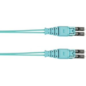 Panduit Fiber Optic Duplex Patch Network Cable - 22.97 ft Fiber Optic Network Cable for Network Device - First End: 2 x LC Network - Male - Second End: 2 x LC Network - Male - Patch Cable - Aqua - 1