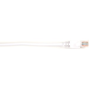 Black Box Connect Cat.6 UTP Patch Network Cable - 25 ft Category 6 Network Cable for Network Device - First End: 1 x RJ-45 Network - Male - Second End: 1 x RJ-45 Network - Male - 1 Gbit/s - Patch Cable - Gold Plated Contact - CM - 26 AWG - White