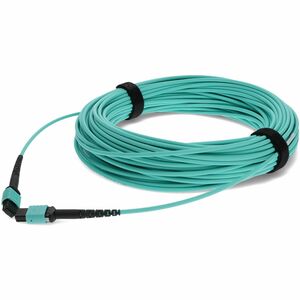AddOn 30m MPO/UPC to MPO/UPC Aqua OM4 OFNR (Riser-Rated) 12-Strand Fiber Patch Cable - 98.43 ft Fiber Optic Network Cable for Network Device - First End: 1 x MPO Network - Female - Second End: 1 x MPO Network - Female - Patch Cable - Riser, OFNR - 50/125 &micro;m - Aqua - 1.0