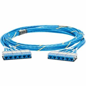 Panduit QuickNet Cat.6 UTP Trunk Network Cable - 60 ft Category 6 Network Cable for Network Device - First End: 1 x RJ-45 Cassette Network - Female - Second End: 1 x RJ-45 Cassette Network - Female - Trunk Cable - Riser - Blue