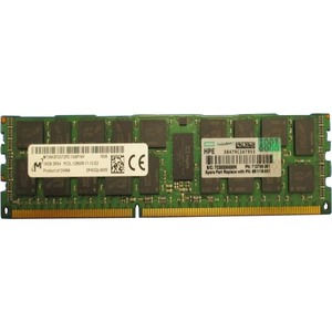 HPE - Certified Genuine Parts 16GB DDR3 SDRAM Memory Module - For PC/Server - 16 GB - DDR3-1600/PC3-12800 DDR3 SDRAM - 1600 MHz - Registered - 240-pin - DIMM