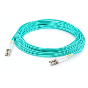 AddOn 82m LC to LC Aqua OM4 Duplex LSZH Fiber Patch Cable