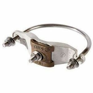 Ortronics Mounting Clamp for Pipe - Electroplated Tinned Bronze - 5 Pack