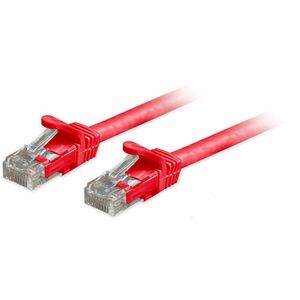 Comprehensive Cat6a Unshielded (UTP) Snagless Ethernet Patch Cable Red 1ft
