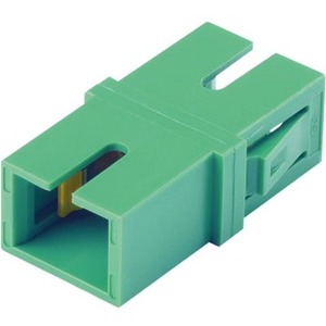 Panduit Fiber Optic Simplex Network Cable - 1 x SC/APC Network Female - Green
