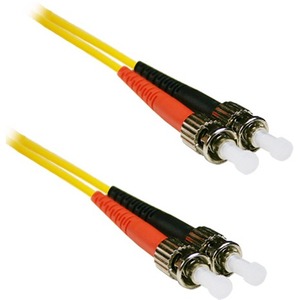 ENET Fiber Optic Duplex Patch Network Cable - 2 ft Fiber Optic Network Cable for Network Device - First End: 2 x ST Network - Male - Second End: 2 x ST Network - Male - Patch Cable - 9/125 &micro;m - Yellow