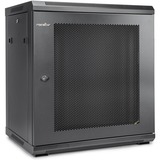 Rocstor SolidRack Wall Mount Rack Enclosure - Rocstor SolidRack 9U Wall Mount R109SH4 Rack Vented Enclosure - Front & Side Door Locks - 200 lb Maximum Weight Capacity - Assembled - 14.75" Rack Depth - Cold-rolled Steel - Optional Casters & Fans - 600mm x 450mm x 9U - ROHS & CE Certified - EIA-310-E & IP20 Protection Rating - VENTED WALLMOUNT STEEL CABINET - Black