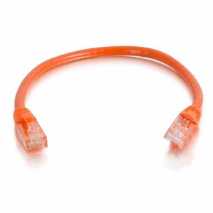 Quiktron Q-Series Patch Cords, CAT5E, Booted, Orange, 2 FT