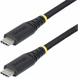 StarTech.com 10ft (3m) USB-C Charging Cable, 240W PD EPR, Dual-Layer Silicone/Braided Jacket, Rugged USB 2.0 Laptop Charge Cord, USB-IF
