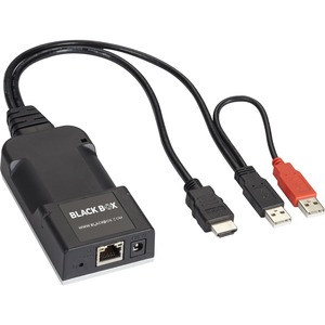 Black Box KVM Extender Transmitter - 1 Computer(s) - 2560 x 1600 Maximum Video Resolution - 1 x Network (RJ-45) - 2 x USB - 1 x HDMI - Rack-mountable - 0U - For Linux, PC, Mac, Unix, Sun - TAA Compliant
