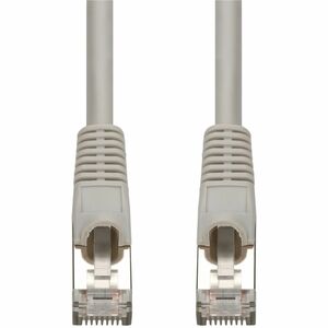 AddOn 50ft Gray CAT 7 Shielded (S/FTP) PVC Ethernet Cable Snagless Bubble Boot RJ-45 M/M