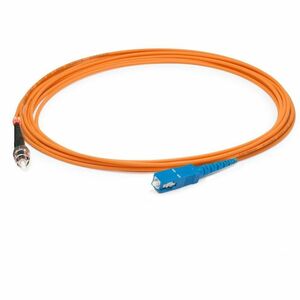 AddOn 2m ST to SC Orange OM2 Simplex OFNR (Riser-Rated) Fiber Patch Cable