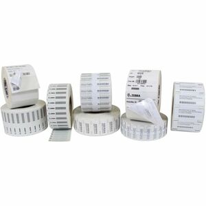 Zebra PolyPro 3000T Barcode Label - 1" Width x 35/64" Length - Thermal Transfer - Polypropylene - Chemical Resistant - 1500 / Roll - 2 / Case