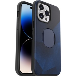 OtterBox iPhone 14 Pro Max Case for MagSafe OtterGrip Symmetry Series Antimicrobial - For Apple iPhone 14 Pro Max Smartphone - Blue Storm (Blue) - Drop Resistant, Bacterial Resistant, Bump Resistant - Polycarbonate (PC), Synthetic Rubber