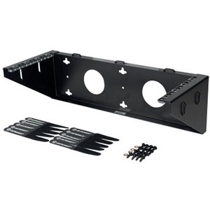 Ortronics Rack Mount Bracket - For Patch Panel, Switch, Server - 3U Rack Height x 19" Rack Width - Wall Mountable - Black Powder Coat - Steel - 200 lb Maximum Weight Capacity