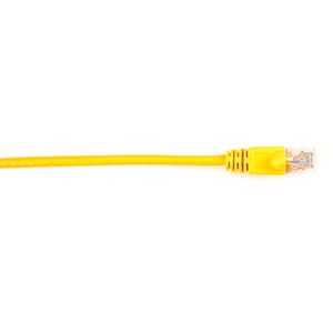 Black Box Connect Cat.6 UTP Patch Network Cable - 2 ft Category 6 Network Cable for Network Device - First End: 1 x RJ-45 Network - Male - Second End: 1 x RJ-45 Network - Male - 1 Gbit/s - Patch Cable - Gold Plated Contact - CM - 26 AWG - Yellow
