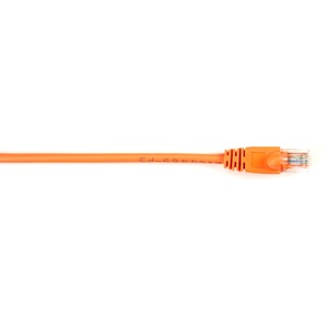 Black Box Connect Cat.6 UTP Patch Network Cable - 15 ft Category 6 Network Cable for Network Device - First End: 1 x RJ-45 Network - Male - Second End: 1 x RJ-45 Network - Male - 1 Gbit/s - Patch Cable - Gold Plated Contact - CM - 26 AWG - Orange