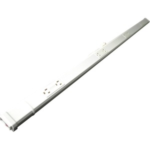 Wiremold Plug-In Outlet Center 8-Outlet Power Strip - 8 x NEMA 5-15R - 6 ft Cord - 15 A Current - 120 V AC Voltage - Ivory