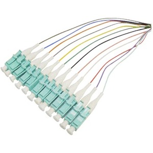 AddOn 3m Splice to SC OM3 OFNR (Riser-Rated) 12-Strand Fiber Pigtail Cable