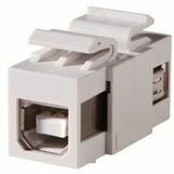 Ortronics Keystone, USB Type A-B, Feed-Thru, Reversible, Cloud White