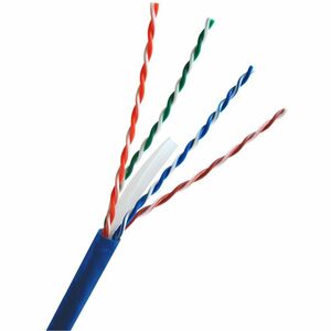 Comprehensive Cat6a 650 MHz Shielded Solid Blue Bulk Cable 1000ft