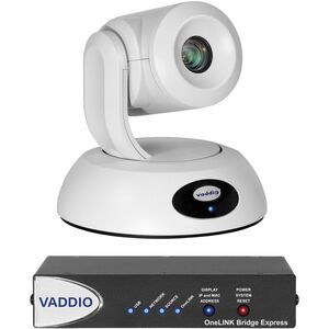 Vaddio RoboSHOT 12E HDBT Video Conferencing Camera - White - USB 3.0 - TAA Compliant - 1920 x 1080 Video - Exmor R CMOS Sensor - 70&deg; Angle