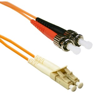 ENET Fiber Optic Network Cable - 3.28 ft Fiber Optic Network Cable for Network Device - First End: ST Network - Male - Second End: LC Network - Male - 62.5/125 &micro;m - Orange