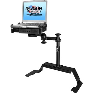RAM Mounts No-Drill Vehicle Mount for Notebook, GPS - 17" Screen Support - Powder Coated Steel