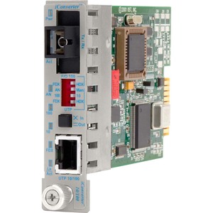 iConverter 10/100 Ethernet Single-Fiber Media Converter RJ45 SC Single-Mode BiDi 20km Module - 1 x 10/100BASE-TX; 1 x 100BASE-BX-D (1550/1310); Internal Module; Lifetime Warranty