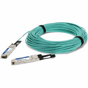 AddOn Finisar® FCBN410QB1CX0 Compatible TAA Compliant 40GBase-AOC QSFP+ Active Optical Cable (850nm, MMF, 100m)