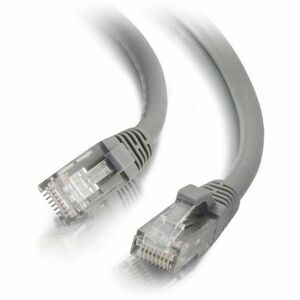 Quiktron 3Ft Q-Series Cat6A Snagless (UTP) Ethernet Network Patch Cable, CM Rated - Grey