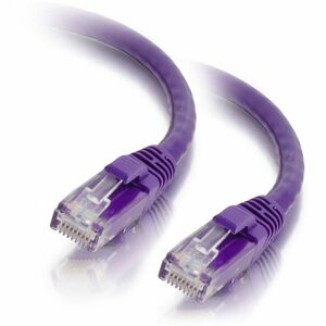 Quiktron Q-Series Patch Cords, CAT5E, Booted, Purple, 14 FT