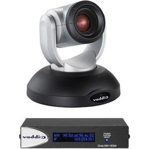 Vaddio RoboSHOT Video Conferencing Camera - 8.9 Megapixel - 60 fps - Silver, Black - TAA Compliant - 9 Megapixel Interpolated - 3840 x 2160 Video - Exmor R CMOS Sensor - Auto/Manual - 1.7x Digital Zoom - Network (RJ-45) - For Computer