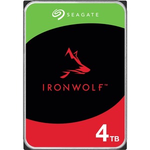 Seagate IronWolf ST4000VN006 4 TB Hard Drive - 3.5" Internal - SATA (SATA/600) - Conventional Magnetic Recording (CMR) Method - Desktop PC, Workstation, Server Device Supported - 7200rpm - 25