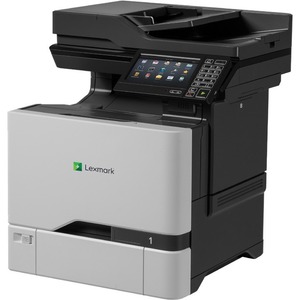 Lexmark CX725de Laser Multifunction Printer - Color - TAA Compliant - Copier/Fax/Printer/Scanner - 50 ppm Mono/50 ppm Color Print - 1200 x 1200 dpi Print - Automatic Duplex Print - Up to 150000 Pages Monthly - Color Flatbed Scanner - 600 dpi Optical Scan - Gigabit Ethernet - USB - For Plain Paper Print
