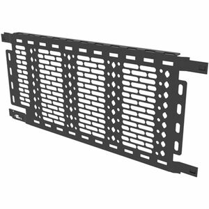 Middle Atlantic Lever Lock Vertical Accessory Mounting Plate with Structured Wiring Pattern - 8.5in Height