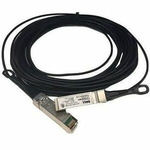 DELL SOURCING - NEW Fiber Optic Network Cable - 65.62 ft Fiber Optic Network Cable for Network Device, Switch, Server - First End: 1 x SFP+ Network - Male - Second End: 1 x SFP+ Network - Male - 10 Gbit/s - Black - 1