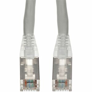 AddOn 2ft Gray CAT 6A Shielded PVC Ethernet Cable Snagless Easy Clear Boot RJ-45 M/M