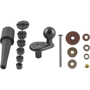 RAM Mounts Mounting Adapter for Motorcycle - Powder Coated Marine-grade Aluminum